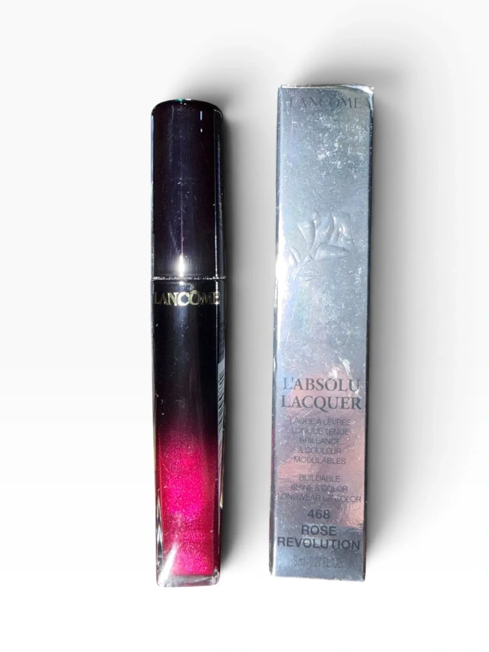 Lancome LAbsolu Lacquer 468 Rose Revolution Liquid Lipstick